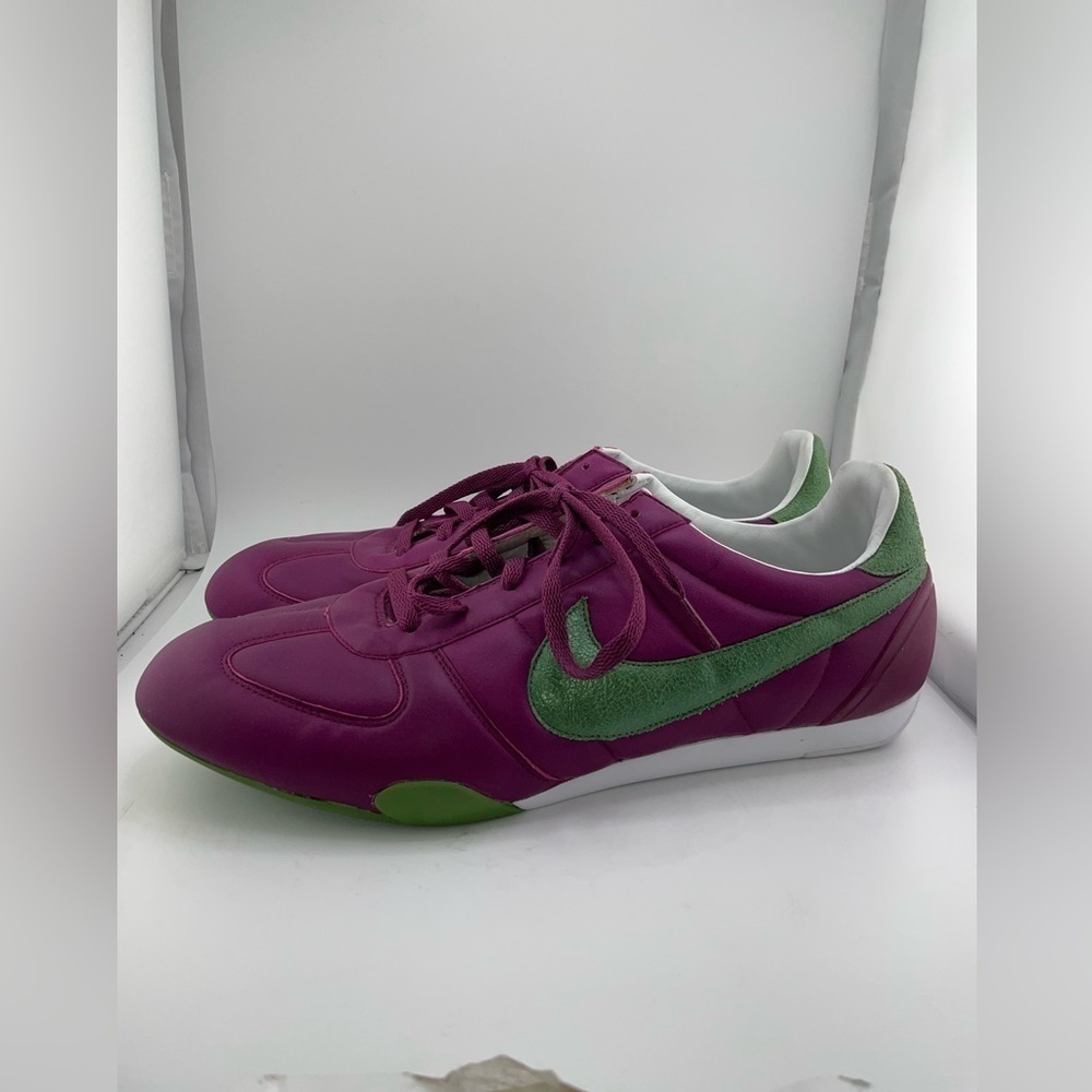 NWOT Vintage Nike Sprint Sister Running Shoes Women 11 Deep Purple Green Swoosh  - Picture 7 of 11